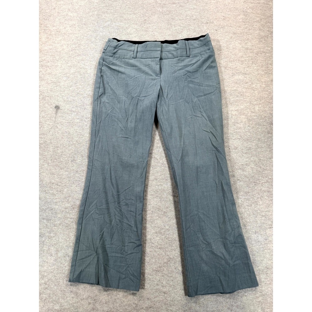 Maurices Mid Rise Bootcut Dress Pants Womens 9/10 XS Short Gray Stretch Business